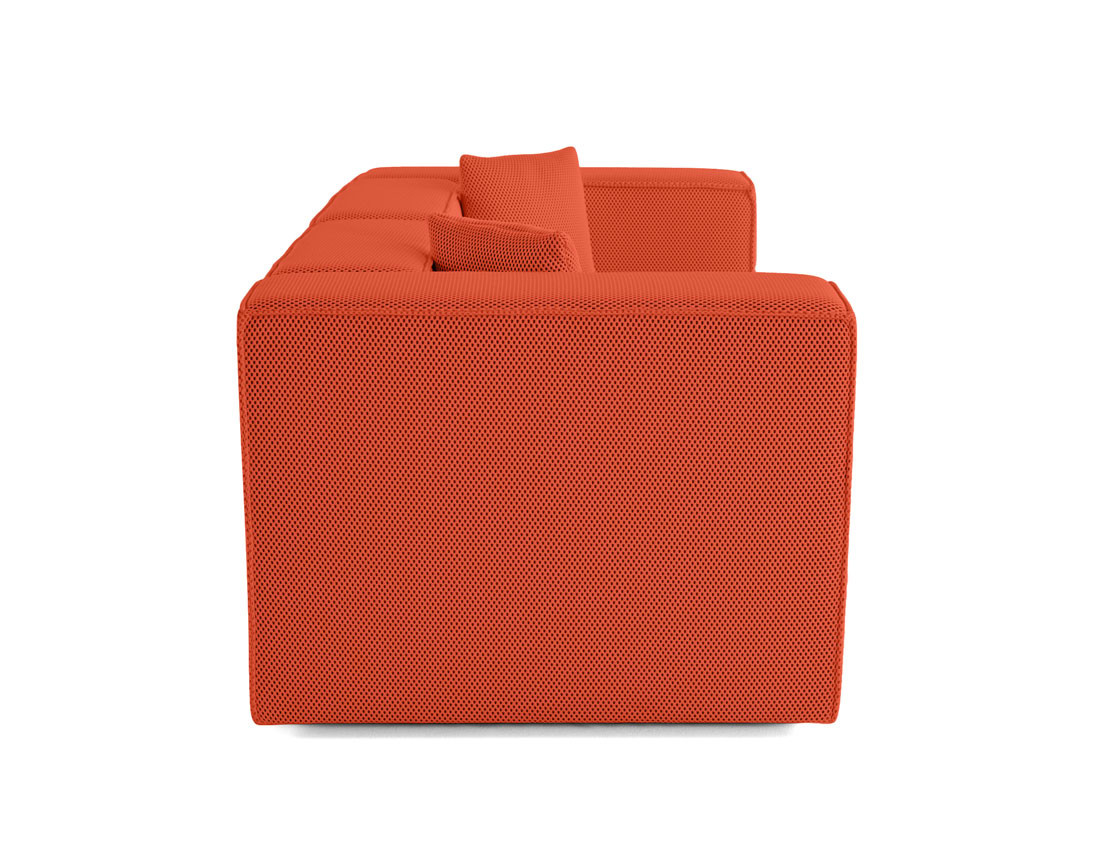 Canapé modulable 2 places en tissu mailles 3D Arty