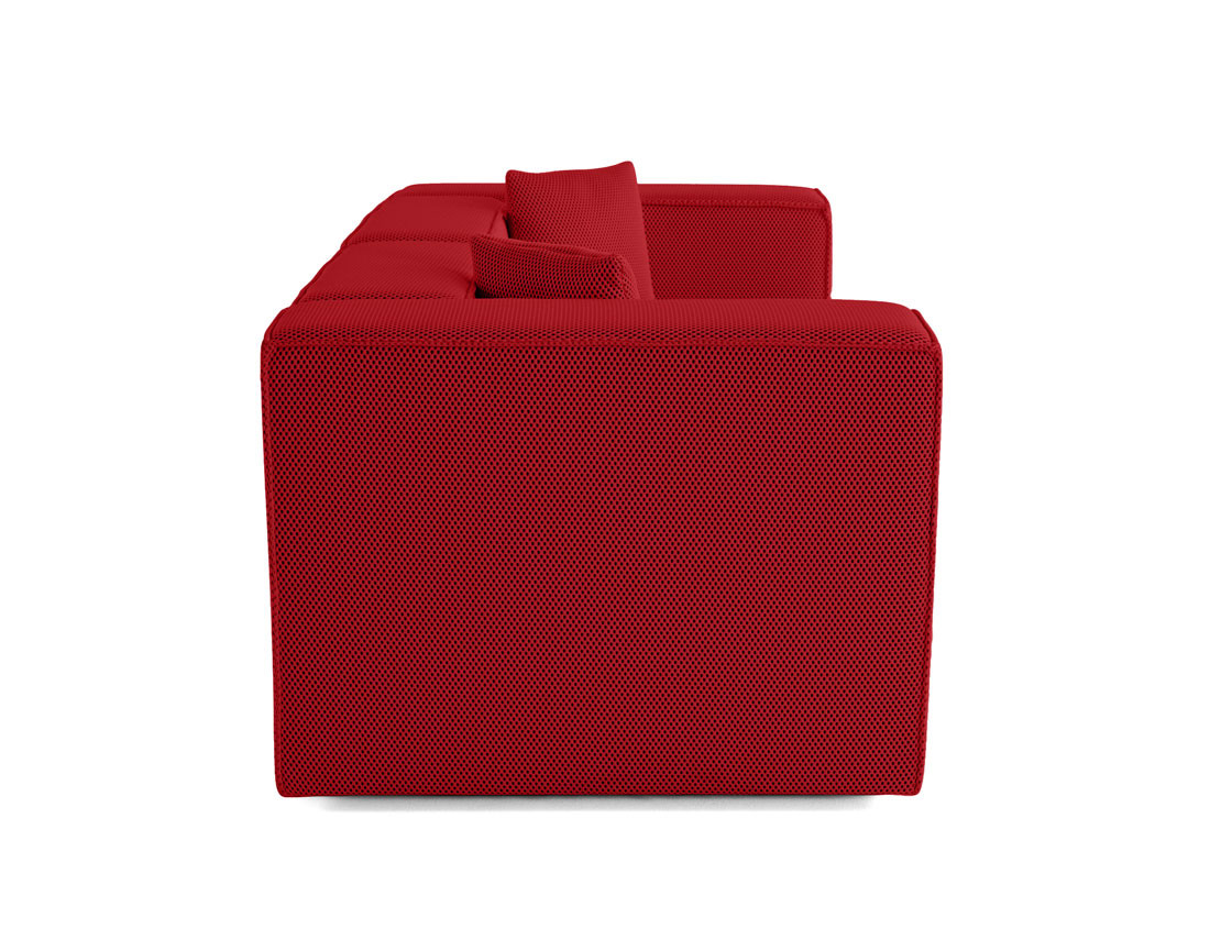 Canapé modulable 2 places en tissu mailles 3D Arty