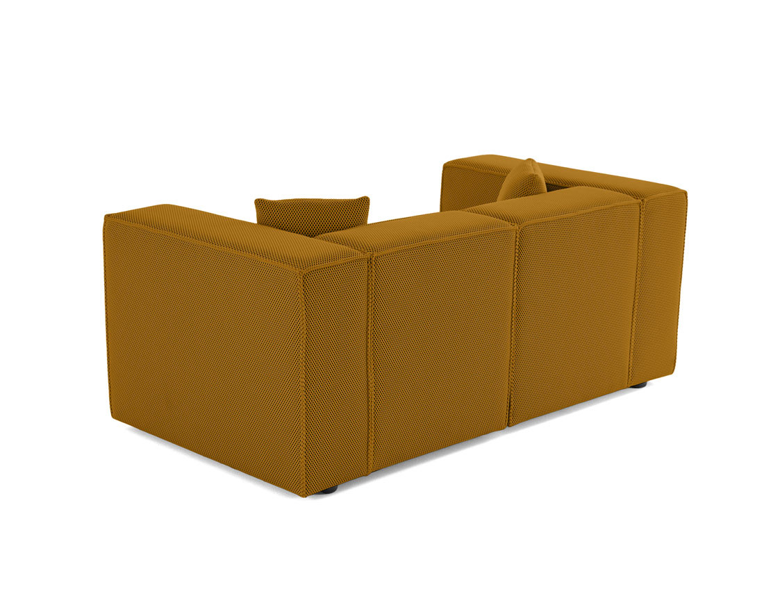 Canapé modulable 2 places en tissu mailles 3D Arty