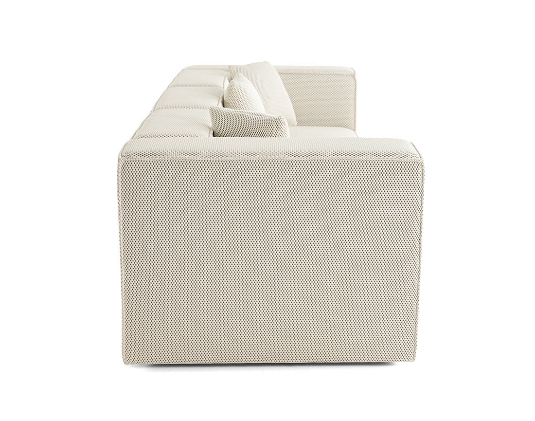 Canapé modulable 3 places en tissu mailles 3D Arty Canapé modulable 3 places en tissu mailles 3D Arty