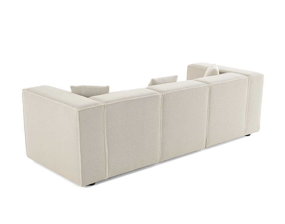 Canapé modulable 3 places en tissu mailles 3D Arty Canapé modulable 3 places en tissu mailles 3D Arty