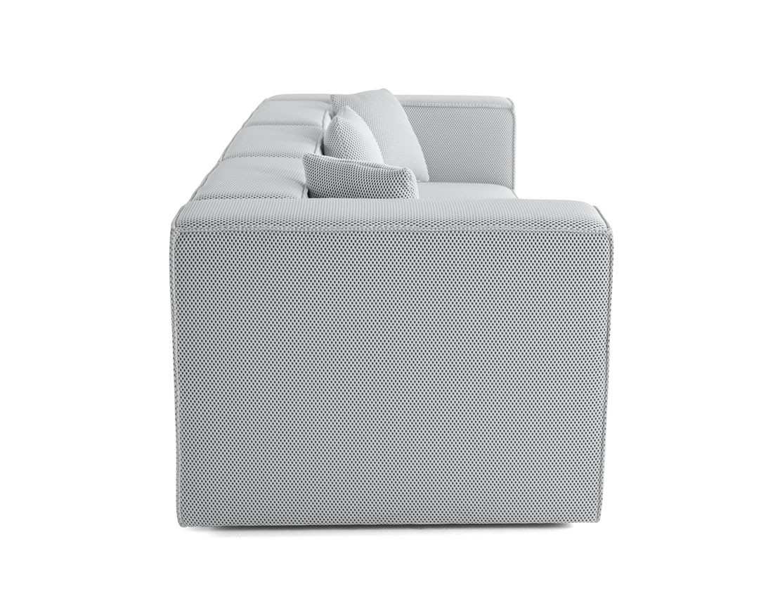 Canapé modulable 3 places en tissu mailles 3D Arty Canapé modulable 3 places en tissu mailles 3D Arty