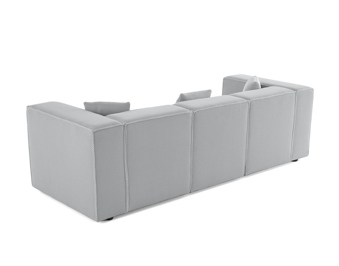 Canapé modulable 3 places en tissu mailles 3D Arty Canapé modulable 3 places en tissu mailles 3D Arty