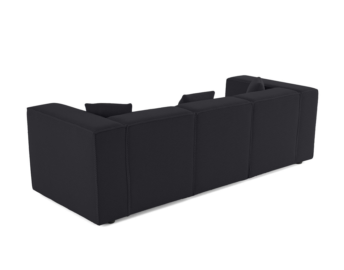 Canapé modulable 3 places en tissu mailles 3D Arty Canapé modulable 3 places en tissu mailles 3D Arty