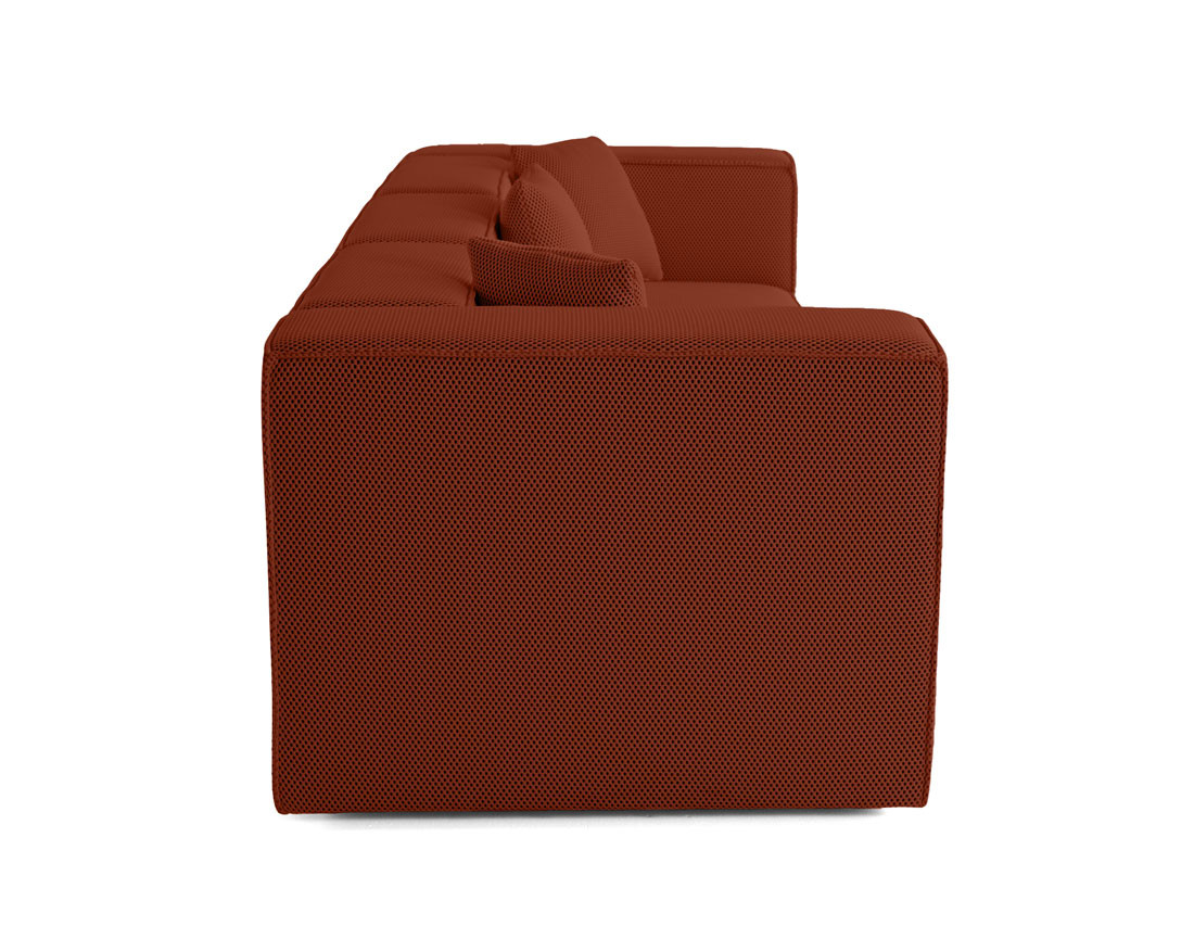 Canapé modulable 3 places en tissu mailles 3D Arty