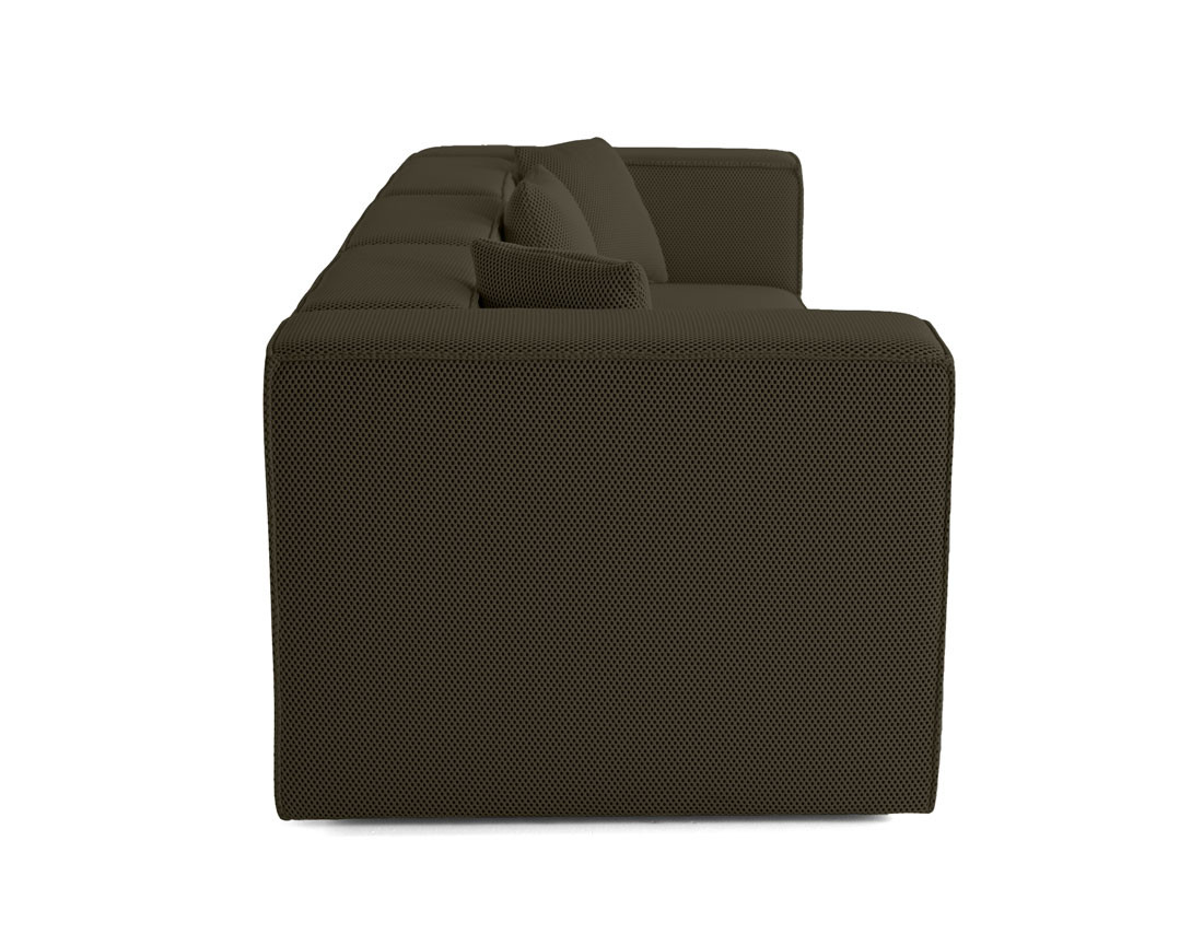 Canapé modulable 3 places en tissu mailles 3D Arty