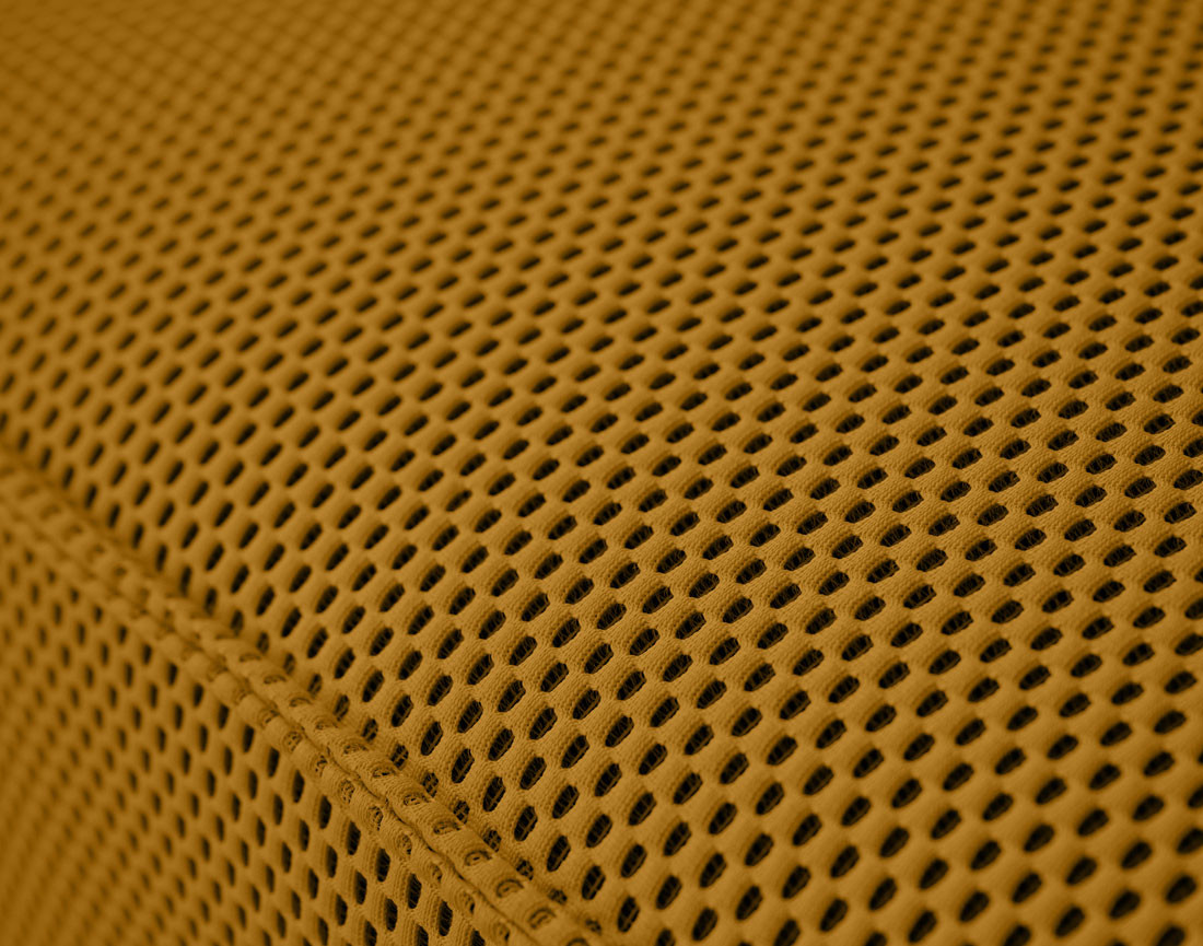 Module d'assise d'angle réversible en tissu mailles 3D Arty