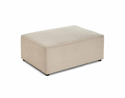 Pouf en tissu Topaze