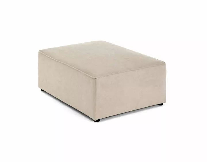 Pouf en tissu Topaze