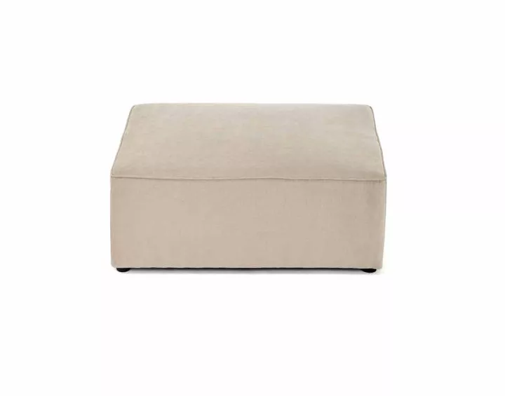 Pouf en tissu Topaze