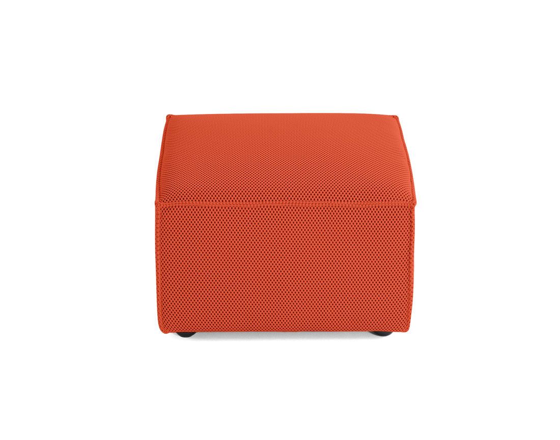 Pouf d'appoint en tissu mailles 3D Arty
