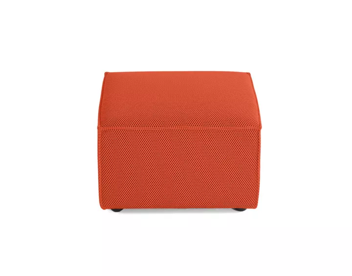 Pouf d'appoint en tissu mailles 3D Arty