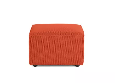 Pouf d'appoint en tissu mailles 3D Arty