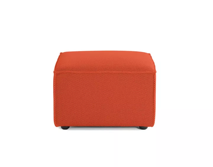 Pouf d'appoint en tissu mailles 3D Arty