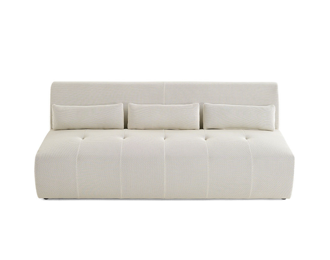 Canapé droit 3 places en tissu mailles 3D Onyx Canapé droit 3 places en tissu mailles 3D Onyx