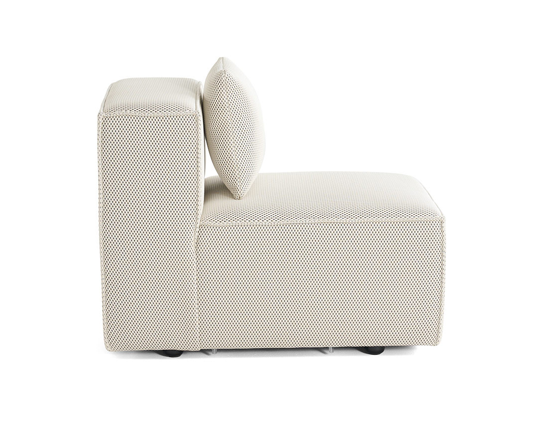 Module d'assise sans accoudoirs  en tissu mailles 3D Arty Module d'assise sans accoudoirs  en tissu mailles 3D Arty