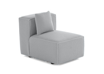 Module d'assise sans accoudoirs  en tissu mailles 3D Arty
