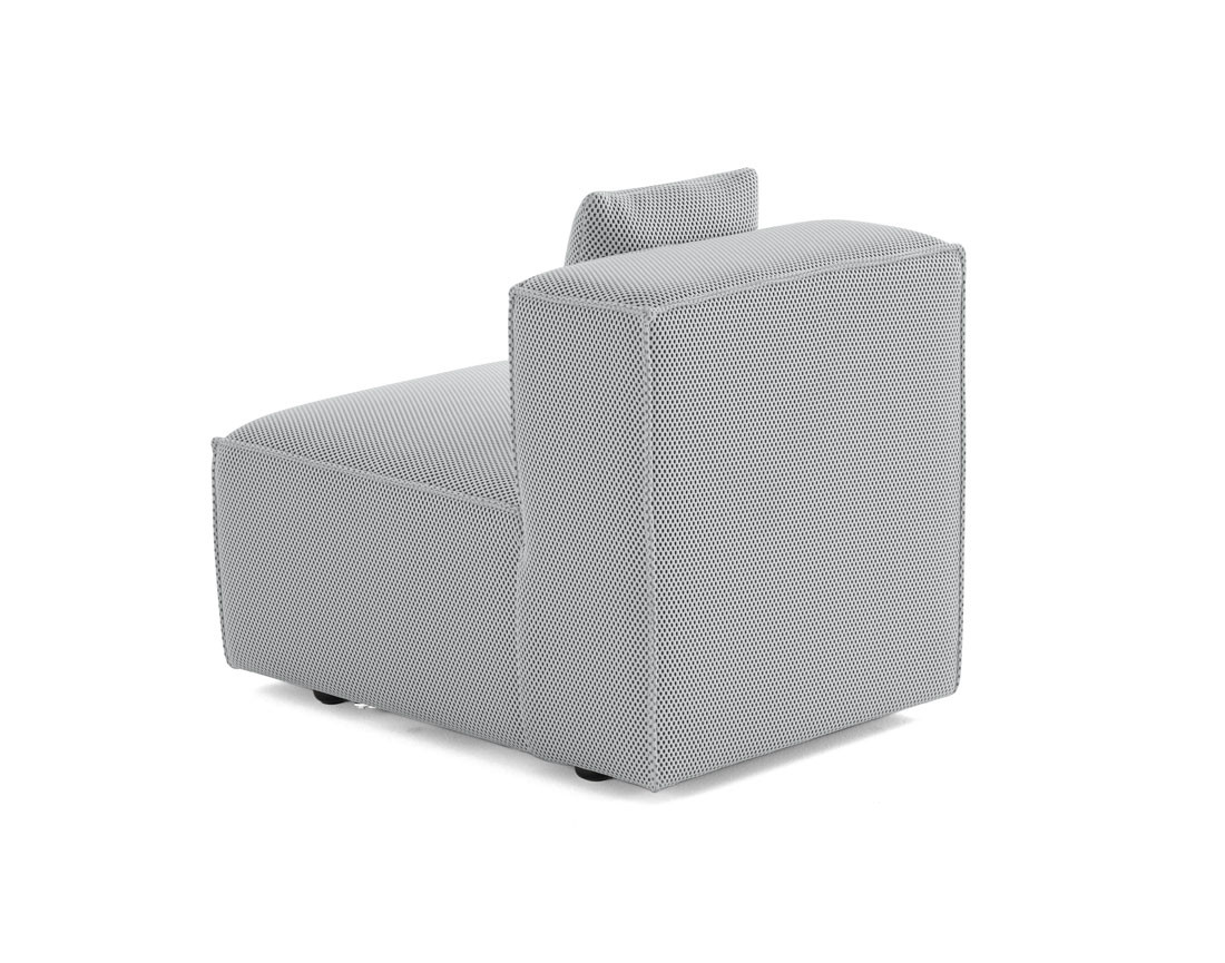 Module d'assise sans accoudoirs  en tissu mailles 3D Arty Module d'assise sans accoudoirs  en tissu mailles 3D Arty