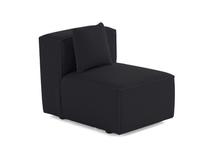 Module d'assise sans accoudoirs  en tissu mailles 3D Arty