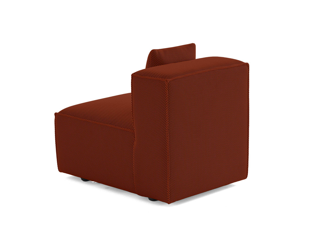 Module d'assise sans accoudoirs  en tissu mailles 3D Arty