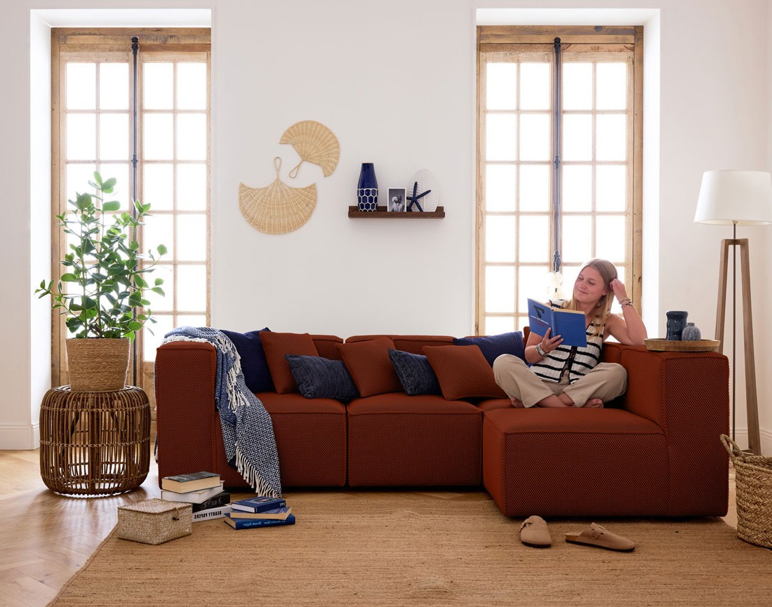 Module d'assise sans accoudoirs  en tissu mailles 3D Arty