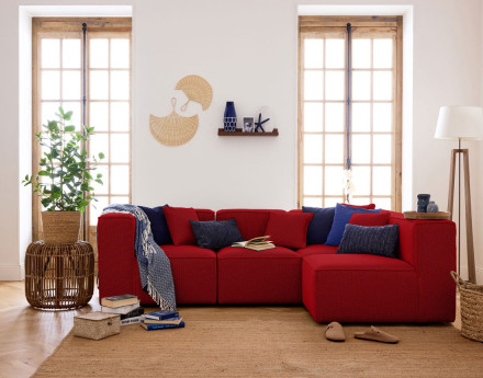 Module d'assise sans accoudoirs  en tissu mailles 3D Arty