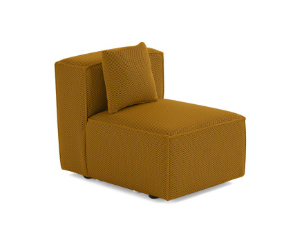 Module d'assise sans accoudoirs  en tissu mailles 3D Arty