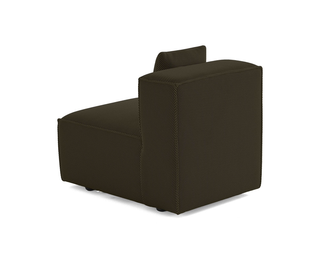 Module d'assise sans accoudoirs  en tissu mailles 3D Arty