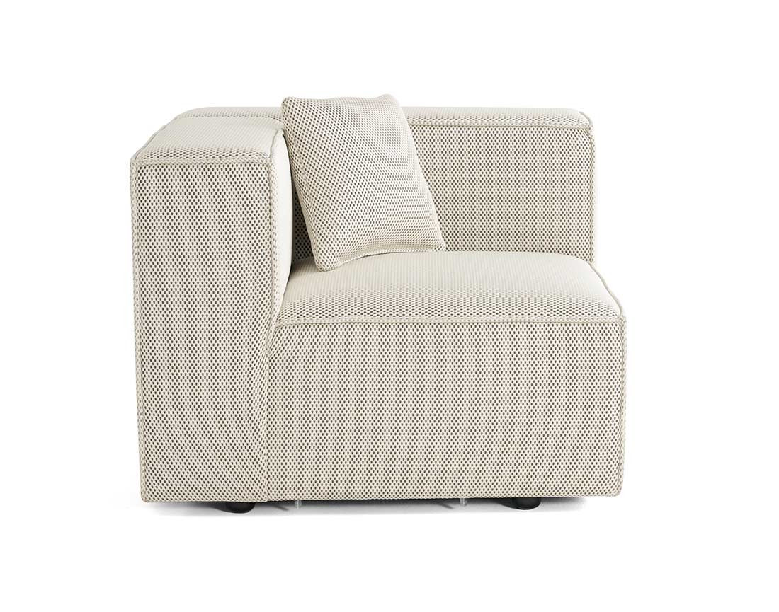 Module d'assise droit en tissu mailles 3D Arty Module d'assise droit en tissu mailles 3D Arty