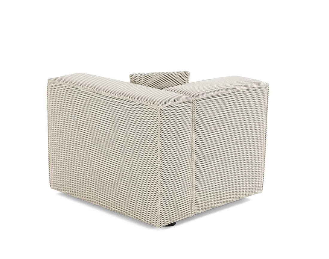 Module d'assise droit en tissu mailles 3D Arty Module d'assise droit en tissu mailles 3D Arty