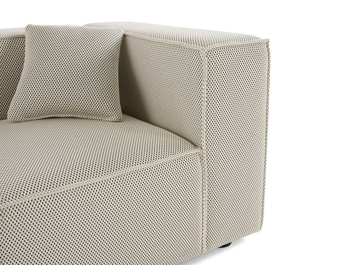 Module d'assise droit en tissu mailles 3D Arty Module d'assise droit en tissu mailles 3D Arty