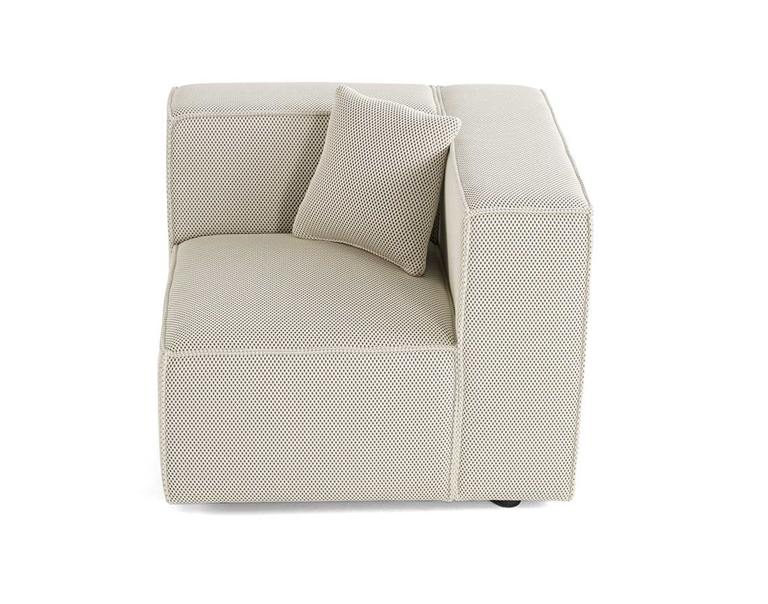 Module d'assise droit en tissu mailles 3D Arty Module d'assise droit en tissu mailles 3D Arty