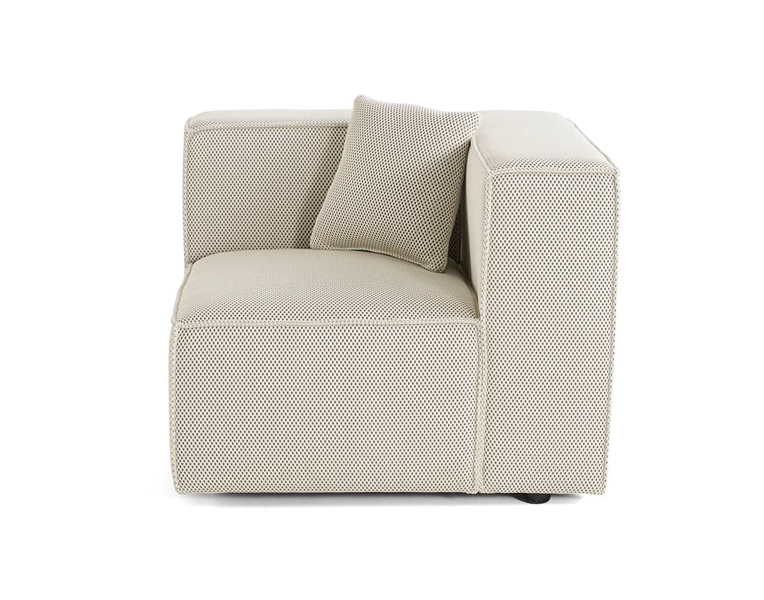 Module d'assise droit en tissu mailles 3D Arty Module d'assise droit en tissu mailles 3D Arty