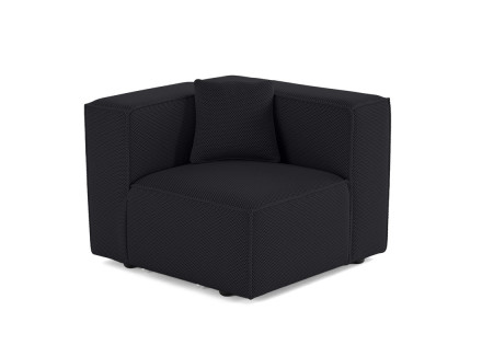 Module d'assise droit en tissu mailles 3D Arty