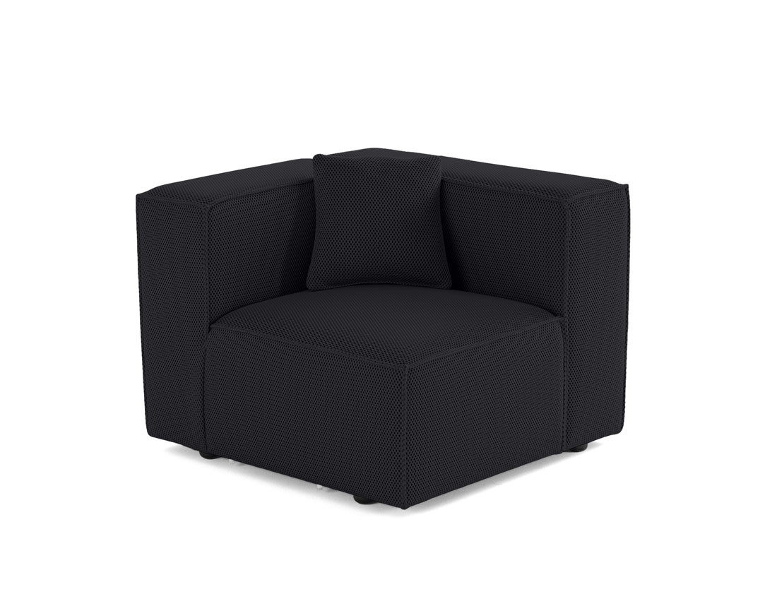 Module d'assise droit en tissu mailles 3D Arty Module d'assise droit en tissu mailles 3D Arty