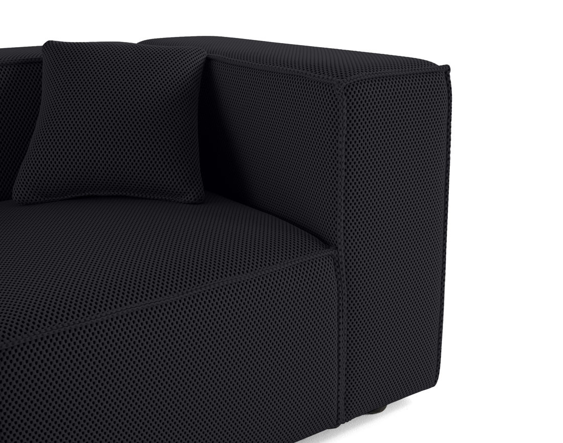 Module d'assise droit en tissu mailles 3D Arty Module d'assise droit en tissu mailles 3D Arty