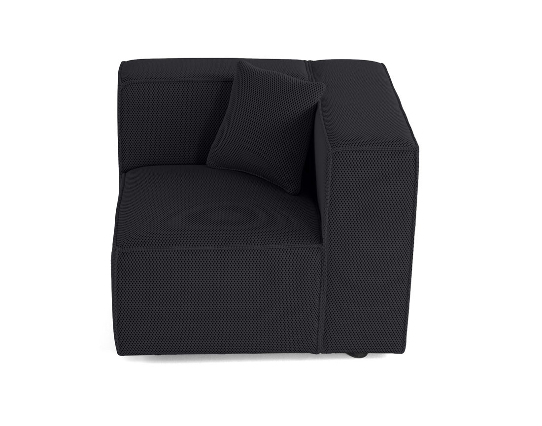 Module d'assise droit en tissu mailles 3D Arty Module d'assise droit en tissu mailles 3D Arty
