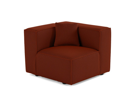Module d'assise droit en tissu mailles 3D Arty
