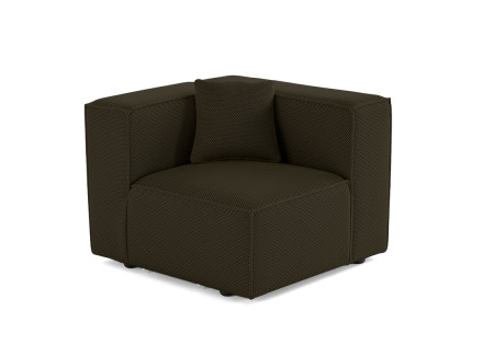 Module d'assise droit en tissu mailles 3D Arty