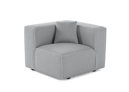 Module d'assise gauche en tissu mailles 3D Arty