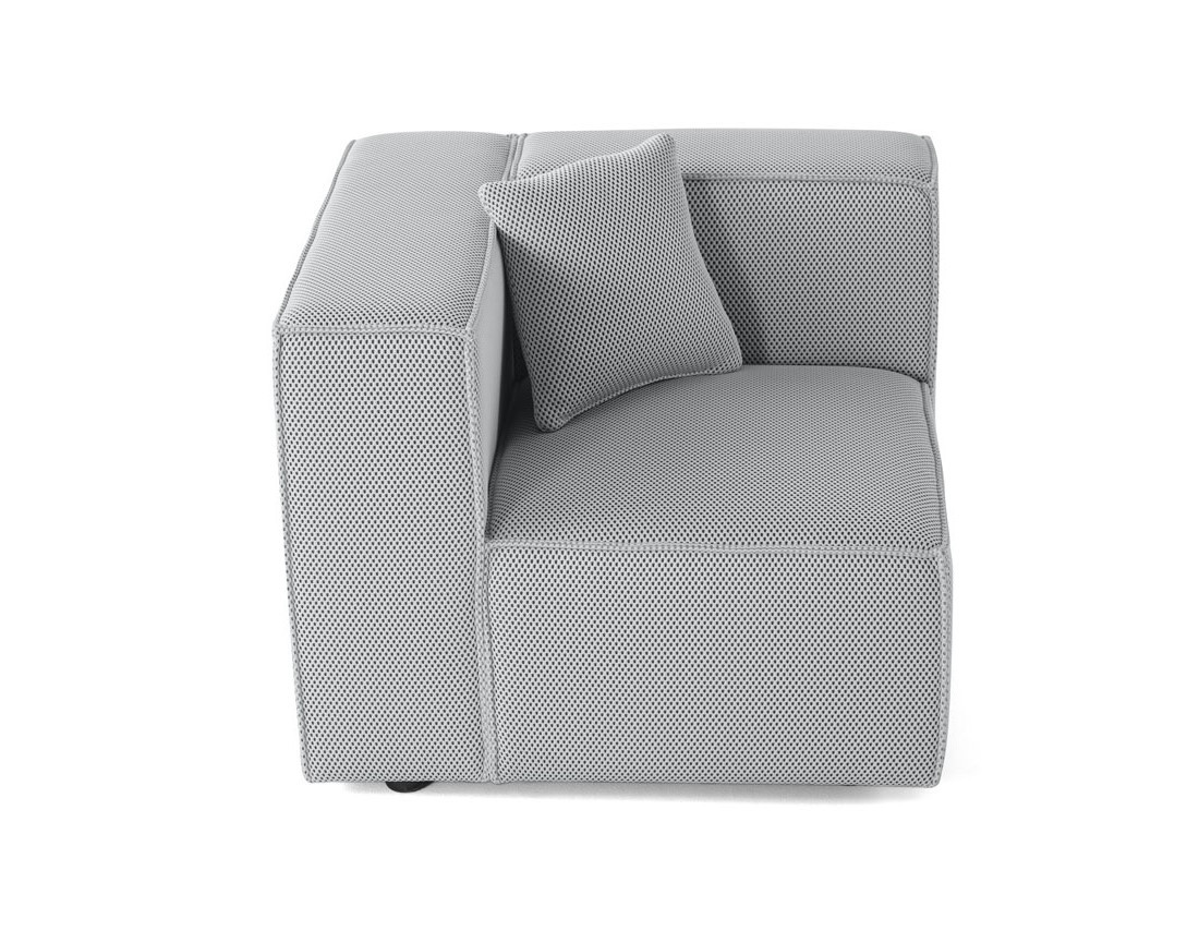 Module d'assise gauche en tissu mailles 3D Arty Module d'assise gauche en tissu mailles 3D Arty