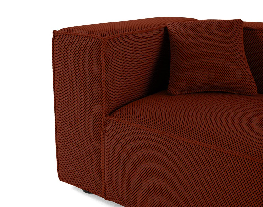 Module d'assise gauche en tissu mailles 3D Arty