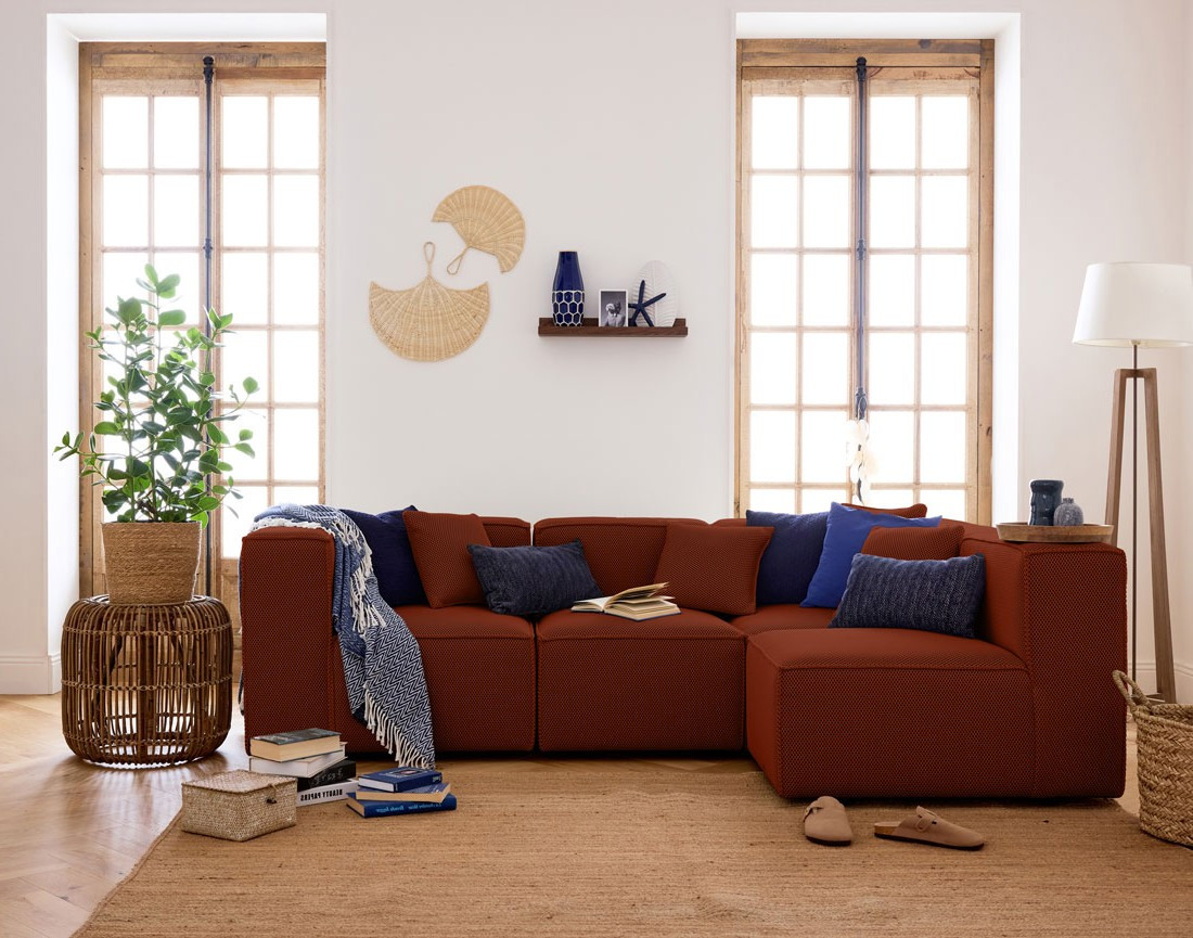 Module d'assise gauche en tissu mailles 3D Arty