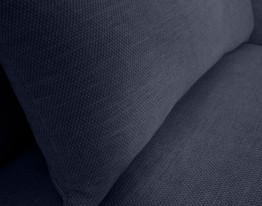 Canapé d'angle convertible avec têtières coffre 4 places Alicante