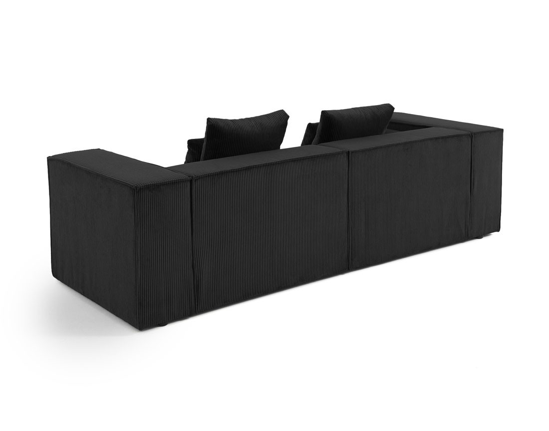 Canapé modulable droit 2 places en velours côtelé Colombine Canapé modulable droit 2 places en velours côtelé Colombine