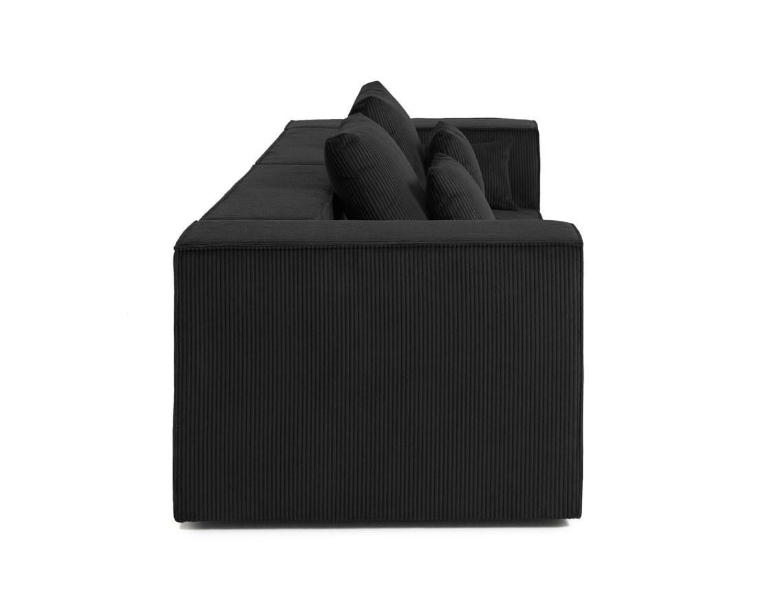 Canapé modulable droit 2 places en velours côtelé Colombine Canapé modulable droit 2 places en velours côtelé Colombine