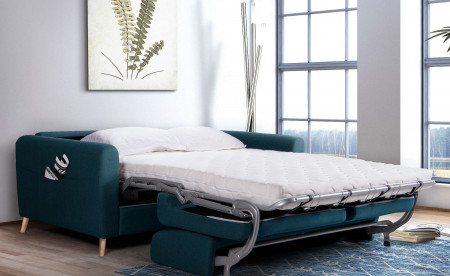 Timo - Canapé 3 places convertible - ouverture express - couchage quotidien - Scandinave Timo - Canapé 3 places convertible - ouverture express - couchage quotidien - Scandinave