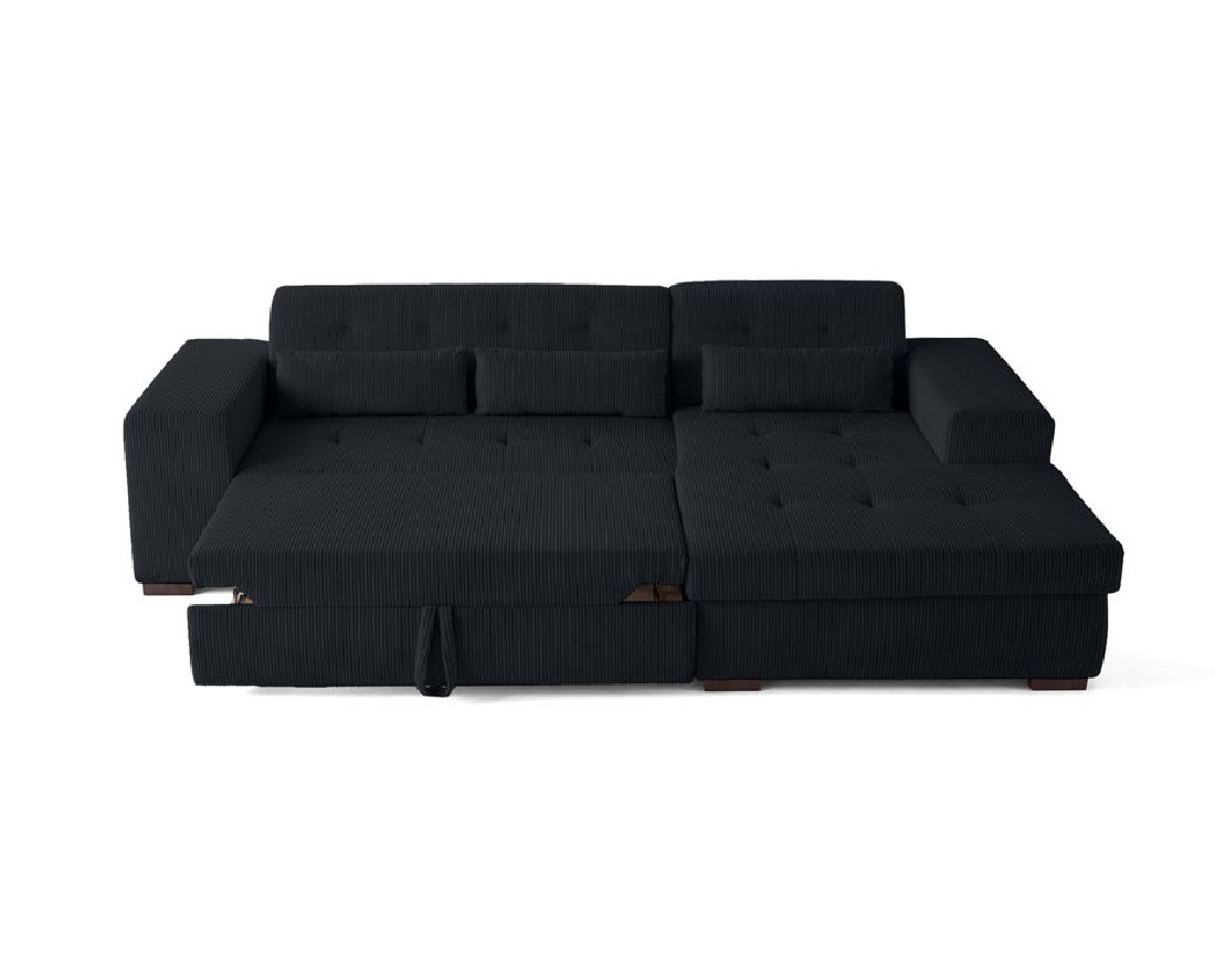 Canapé d'angle convertible Vermont 4 places avec coffre - angle droit Canapé d'angle convertible Vermont 4 places avec coffre - angle droit