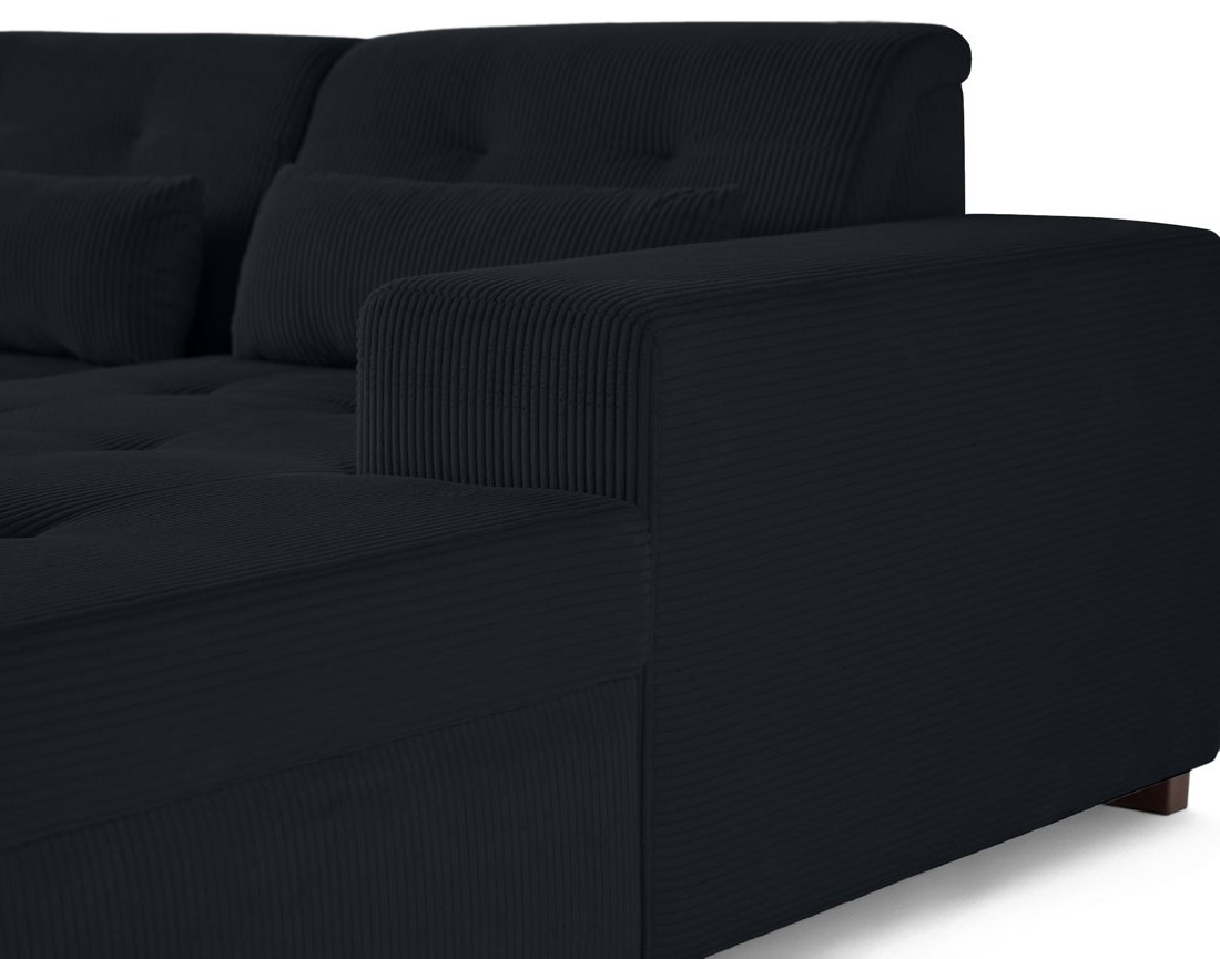 Canapé d'angle convertible Vermont 4 places avec coffre - angle droit Canapé d'angle convertible Vermont 4 places avec coffre - angle droit