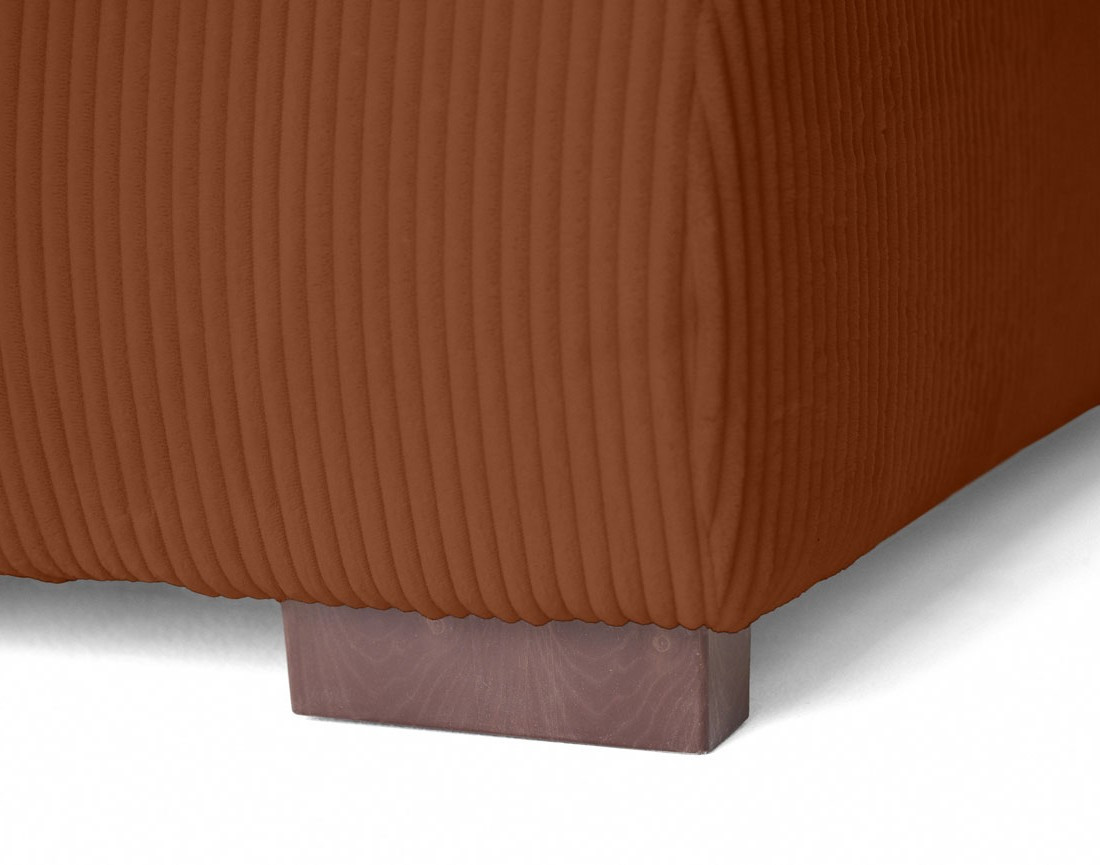 Canapé d'angle convertible Vermont 4 places avec coffre - angle droit